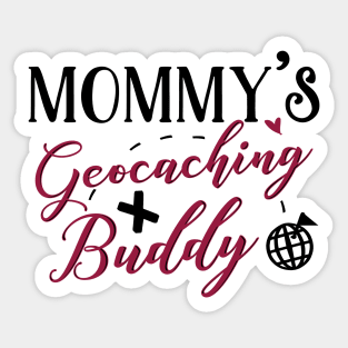 Geocaching Mom and Baby Matching T-shirts Gift Sticker